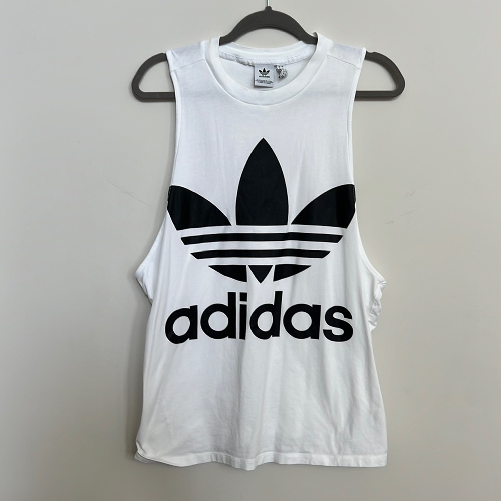 (L) Adidas Trefoil Drop Armhole Tank